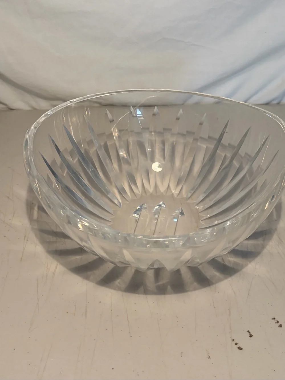 Waterford Crystal Serving Bowl - Clear 8”x 3 1/2” pre-owned excellent condition